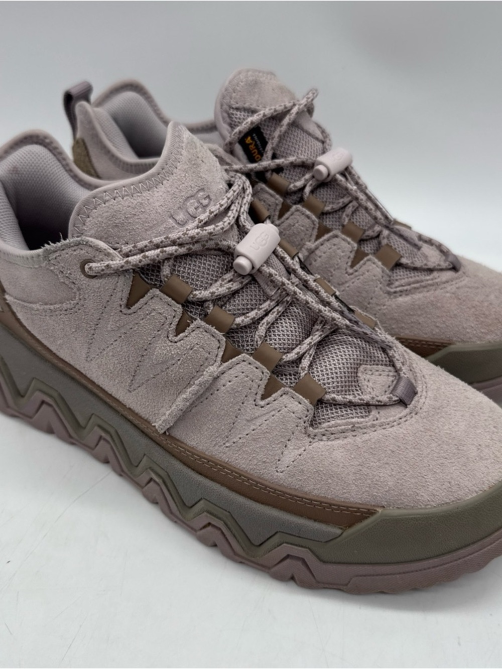 UGG women’s Taupe Suede Lace-Top Trail Sneaker US 8